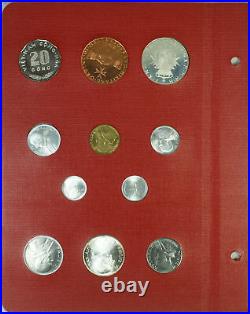 1968 Complete RED FAO World 48-Coin Album With Silver/Proof Coins As Issued