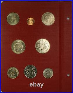 1968 Complete RED FAO World 48-Coin Album With Silver/Proof Coins As Issued