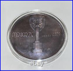 1970 Mexico Silver Medal Jules Rimet Cup Ag IX World Soccer Champ
