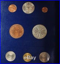1971-1973 Complete BLUE FAO World 34-Coin Album With Silver/Proof Coins As Issued