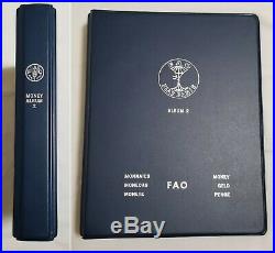 1971-1973 FAO Money World, Blue Album 2 Complete 4 Panels (34 coins)