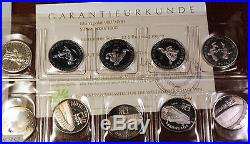 1974 German World Cup 10 Coin Gem Proof Toned Set in Original Case with COA