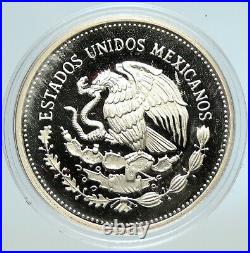 1985 MEXICO FIFA World Cup 1986 Football Soccer Proof Silver $100 Coin i105603