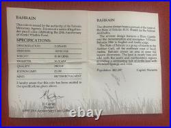 1986 Bahrain 5-Dinar Silver Proof WWF 25th Anniversary Rhim Gazelle Coin with CoA 1986 Bahrain 5-Dinar Silver Proof WWF 25th Anniversary Rhim Gazelle Coin with CoA