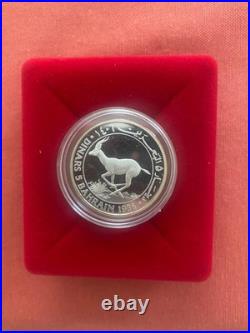 1986 Bahrain 5-Dinar Silver Proof WWF 25th Anniversary Rhim Gazelle Coin with CoA 1986 Bahrain 5-Dinar Silver Proof WWF 25th Anniversary Rhim Gazelle Coin with CoA