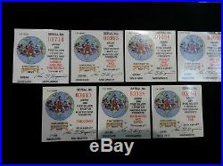 1988 Disney Around the World Rarities Mint. 999 1 oz Silver7 Coin SET COA & Case