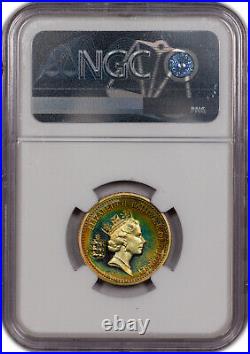 1988 Guernsey Silver 1 One Pound Unc Ngc Pf 65 Uc Toned Finest Known Worldwide