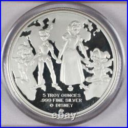 1988 Official Disney Around the World 5 oz. 999 Silver serial # 17! Rare