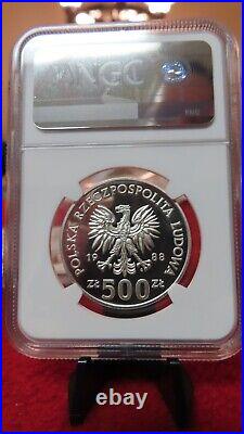1988 Poland & Italy 1990 Fifa World cup Silver Coin 500 Zloty