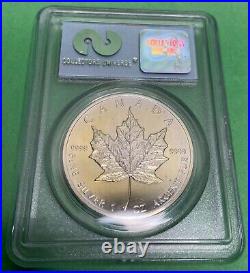 1989 1oz Silver Maple Leaf Ground Zero Recovery World Trade Centre PCGS