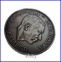 1989 Coin, Araucania Patagonia, 1 oz, Sterling Silver, 25 Mintage, Unusual World