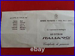 1990 Italy World Cup Silver Coins Italia 90 Medaglia Zecca Argento Mondiali