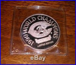 1990 World Series Champions, Cincinnati Reds, Limited Edition, 1 OZ Silver Round