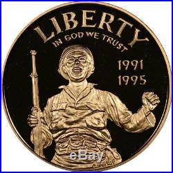 1991-1995 World War II Proof 3 Coin Gold & Silver Commemorative Set US Mint