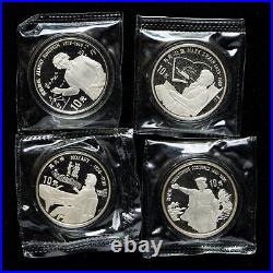 1991 China World Cultural Figures 10 Yuan 27 g Proof Silver Coin