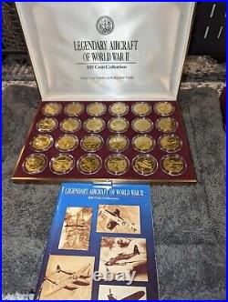 1991 Marshall Islands Aircraft of World War II $10.00 Coins 24 pc. Proof Set