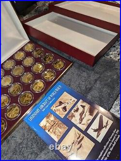 1991 Marshall Islands Aircraft of World War II $10.00 Coins 24 pc. Proof Set