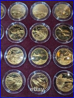 1991 Marshall Islands Aircraft of World War II $10.00 Coins 24 pc. Proof Set