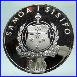 1992 SAMOA 1994 FIFA US World Cup Soccer Football Proof Silver 10T Coin i80961