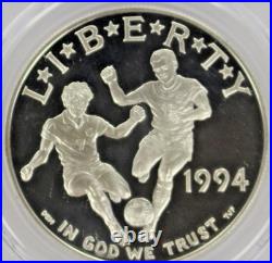 1994-S World Cup Commemorative Silver Dollar PCGS Proof-70 Deep Cameo 1994-S World Cup Commemorative Silver Dollar PCGS Proof-70 Deep Cameo