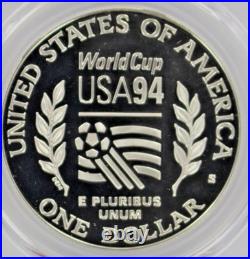 1994-S World Cup Commemorative Silver Dollar PCGS Proof-70 Deep Cameo 1994-S World Cup Commemorative Silver Dollar PCGS Proof-70 Deep Cameo