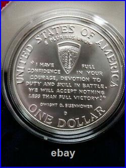 1995 $5 Gold, $1 Silver + Half Dollar World War II 3 Coin Set Uncirculated Box