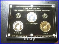 1995 Cleveland Indians World Series AL Champions Proof Set RARE #46 of 250
