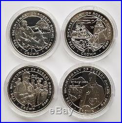 1996 Pobjoy Mint Worlds First Robert Burns Coins 4 Silver Proof Crown Set 9