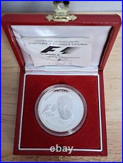 1997 Formula 1 World Championship Jacques Villeneuve 25 Euros Silver Coin