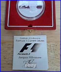 1997 Formula 1 World Championship Jacques Villeneuve 25 Euros Silver Coin