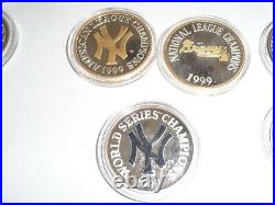 1999 11 Pc. 999 Silver Last World Series of Millennium Yankees Braves Enviromint