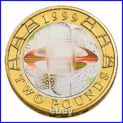 1999 Great Britain Silver Two Pound Proof Piedfort Coin, Rugby World Cup