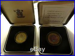 1999 Rugby World Cup Silver Proof Piedfort and Silver Proof £2 Two Pound Coins