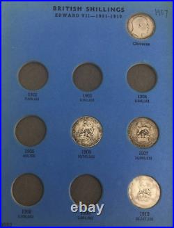 (20)x Great Britain Shillings Silver 1902-1936 World Coin Different Lot (20)x Great Britain Shillings Silver 1902-1936 World Coin Different Lot