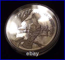 2000 poland 20 zlotych Hoopoe crowned bird World Animals rare silver world coin