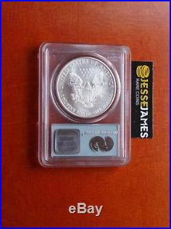 2001 $1 American Silver Eagle Pcgs Gem Uncirculated Wtc World Trade Center 9/11