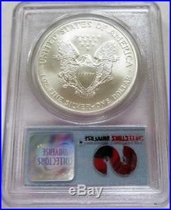 2001 1 of 1440 WTC 911 Silver Eagle PCGS 9/11 World Trade Center Recovery Coin