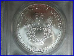 2001 American Silver Eagle 1440 World Trade Center Recovery Coin Pcgs Certified