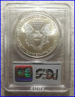 2001 Silver Eagle 9/11 Wtc Pcgs Gem Uncirculated World Trade Center Recovery $1