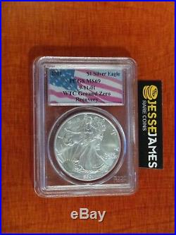 2001 Silver Eagle Pcgs Ms69 World Trade Center Wtc Recovery 9/11