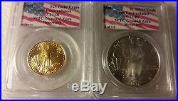 2001 WTC American Gold & Silver Eagle PCGS World Trade Center Recovery 1 of 150