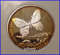 2001 poland 20 zlotych Swallowtail Butterfly World Animal rare silver world coin