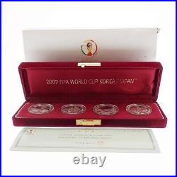 2002 Korea FIFA World Cup 10000 Won Proof Silver Coins set Used Good Condition