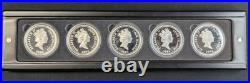 2004 Cook Islands Great Rail Journeys of the World 5x $1.999 1 oz Train Coins 2004 Cook Islands Great Rail Journeys of the World 5x $1.999 1 oz Train Coins