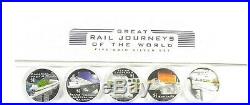 2004 GREAT RAIL JOURNEYS OF THE WORLD 5 X 1oz Silver Proof Coin