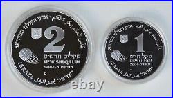 2004 Israel 2006 FIFA World Cup Commemorative 2-Coin Silver Proof Set