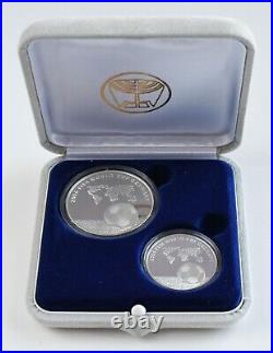 2004 Israel 2006 FIFA World Cup Commemorative 2-Coin Silver Proof Set