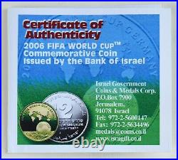 2004 Israel 2006 FIFA World Cup Commemorative 2-Coin Silver Proof Set