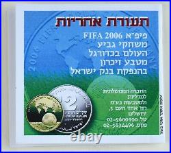 2004 Israel 2006 FIFA World Cup Commemorative 2-Coin Silver Proof Set