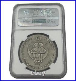 2005 Belarus Tales of the World The Snow Queen NGC MS68 Silver Coin